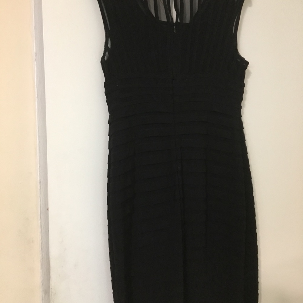 SOLD Adrianna Papell Black BodyCon Dress 10P Sexy - Picture 3 of 4